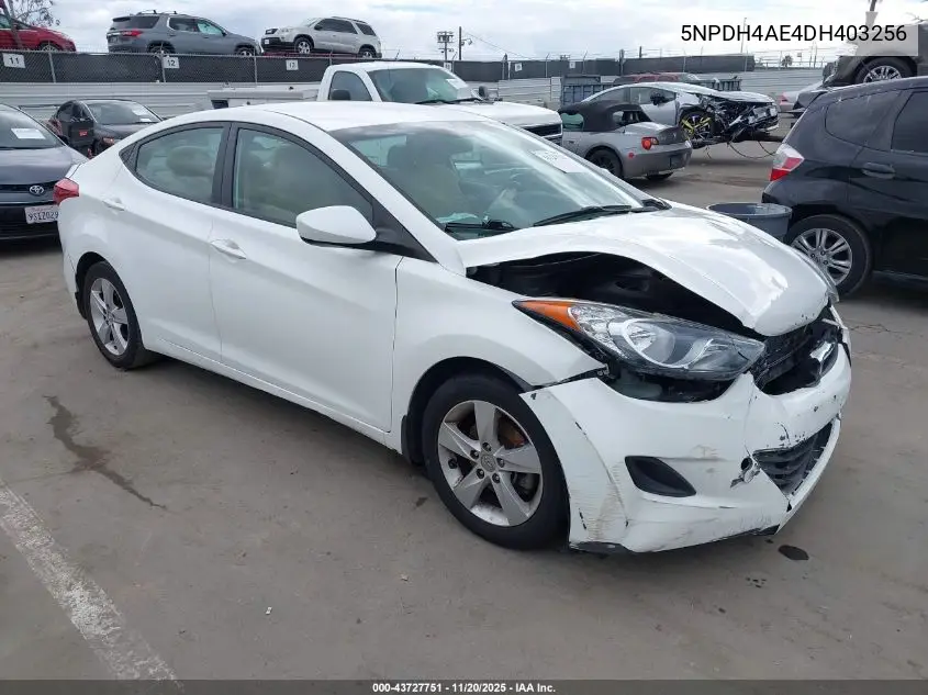 5NPDH4AE4DH403256 2013 Hyundai Elantra Gls