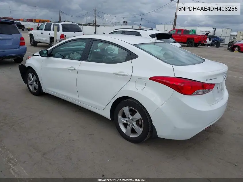 5NPDH4AE4DH403256 2013 Hyundai Elantra Gls