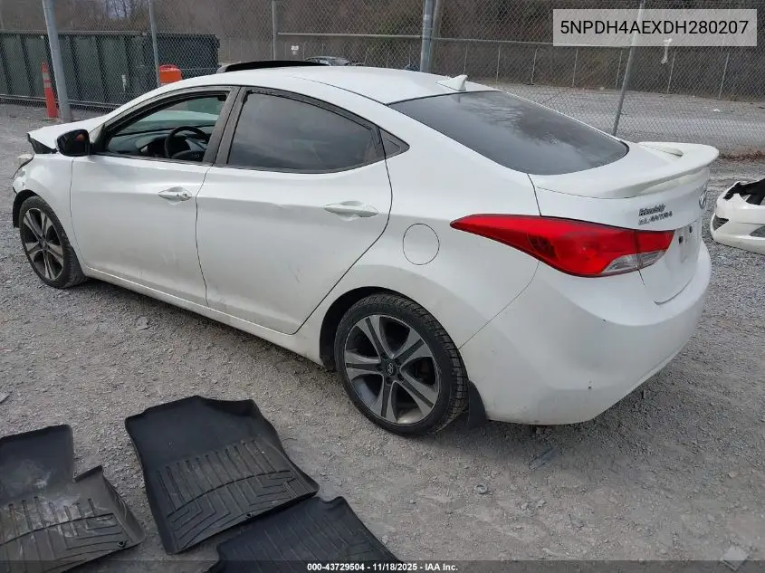 5NPDH4AEXDH280207 2013 Hyundai Elantra Limited