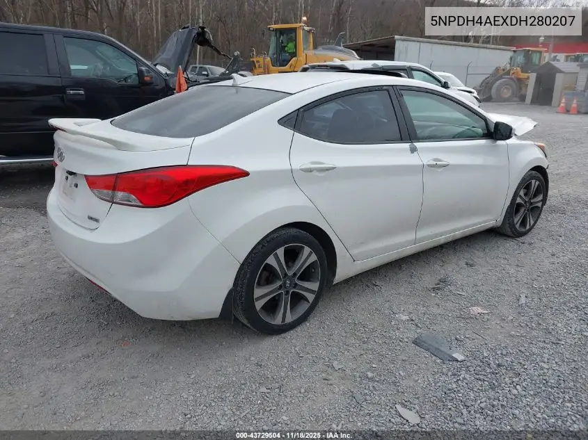 5NPDH4AEXDH280207 2013 Hyundai Elantra Limited