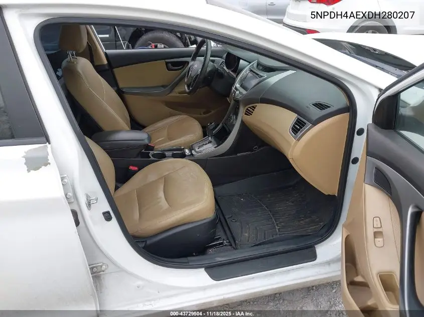 5NPDH4AEXDH280207 2013 Hyundai Elantra Limited