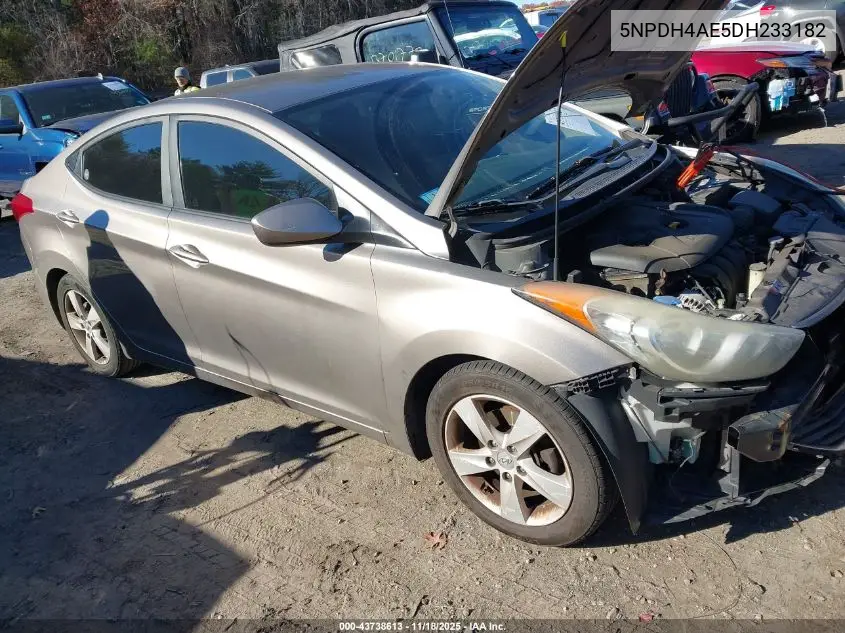 5NPDH4AE5DH233182 2013 Hyundai Elantra Gls