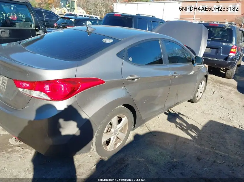 5NPDH4AE5DH233182 2013 Hyundai Elantra Gls