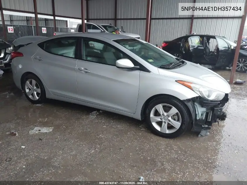 5NPDH4AE1DH357434 2013 Hyundai Elantra Gls