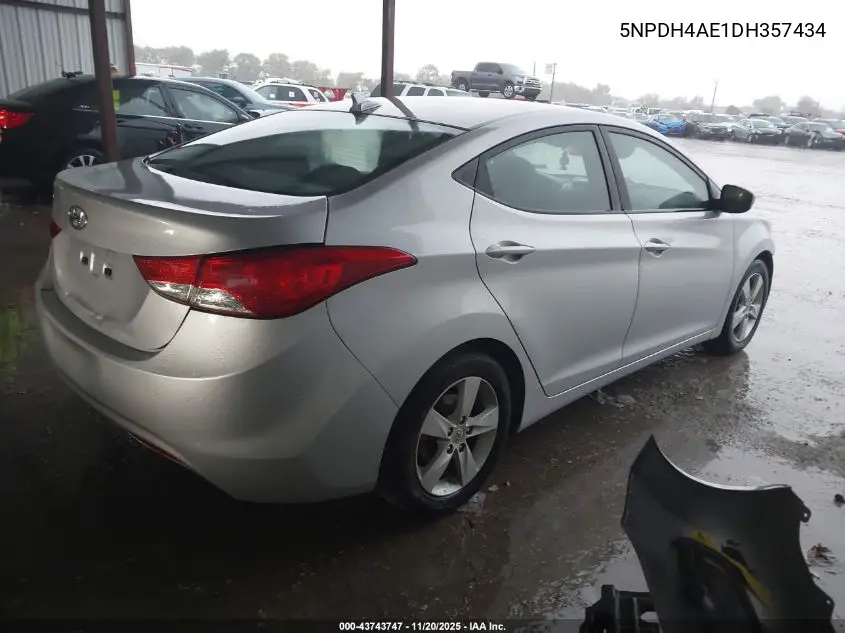 5NPDH4AE1DH357434 2013 Hyundai Elantra Gls