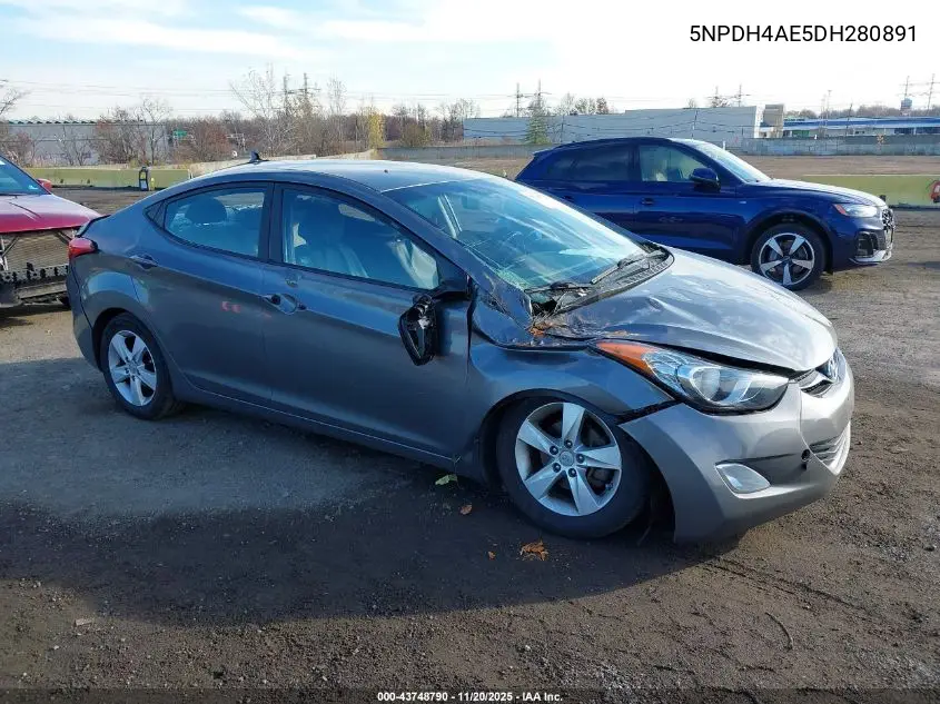 5NPDH4AE5DH280891 2013 Hyundai Elantra Gls