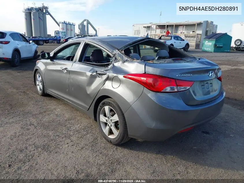 5NPDH4AE5DH280891 2013 Hyundai Elantra Gls
