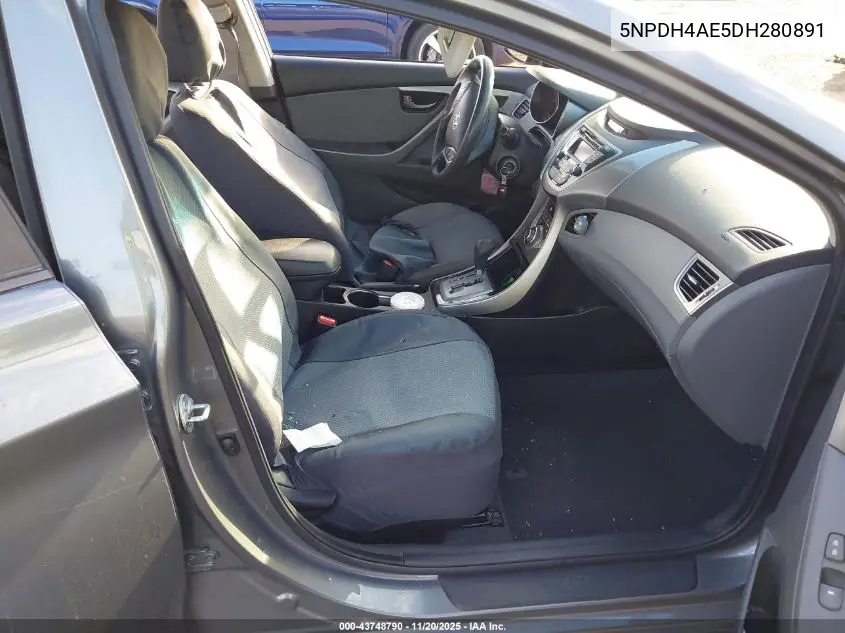 5NPDH4AE5DH280891 2013 Hyundai Elantra Gls