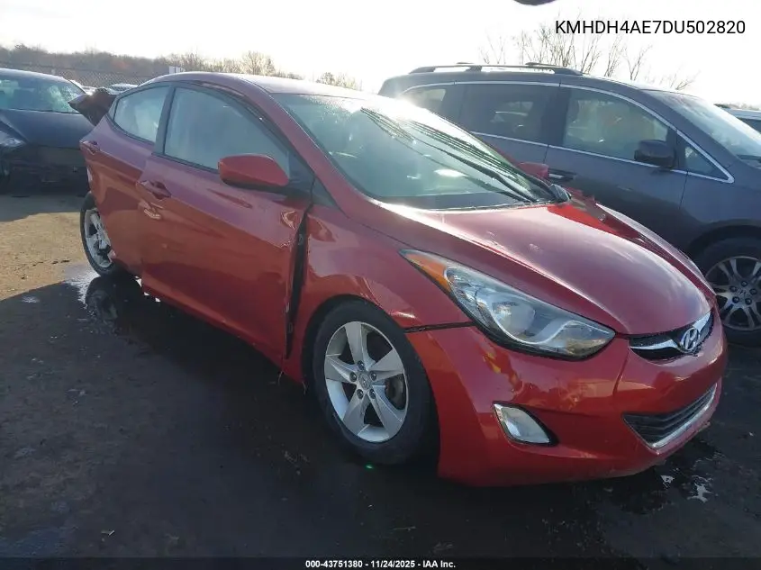 KMHDH4AE7DU502820 2013 Hyundai Elantra Gls/Limited