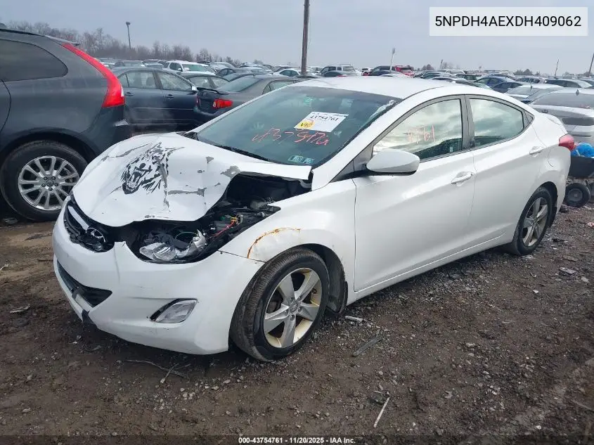 5NPDH4AEXDH409062 2013 Hyundai Elantra Gls