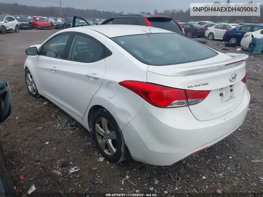 5NPDH4AEXDH409062 2013 Hyundai Elantra Gls