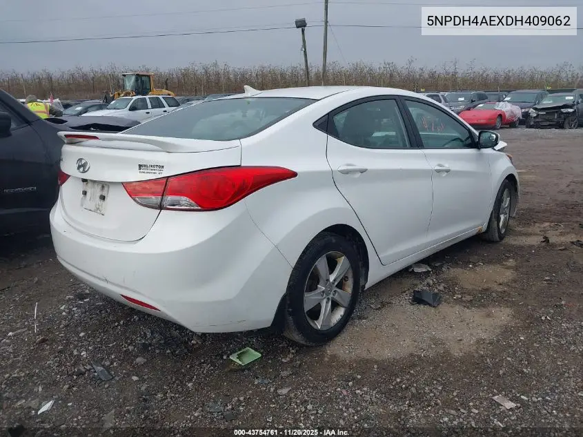 5NPDH4AEXDH409062 2013 Hyundai Elantra Gls