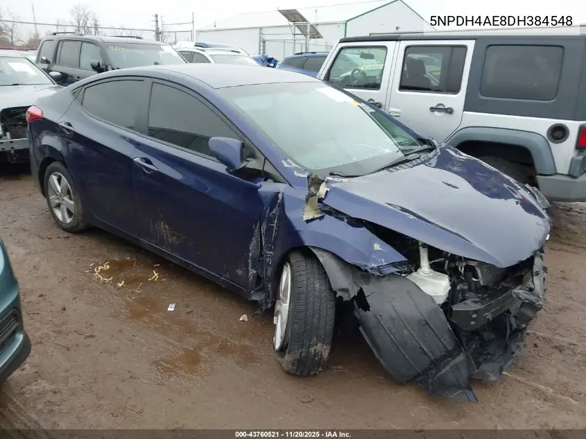 5NPDH4AE8DH384548 2013 Hyundai Elantra Gls