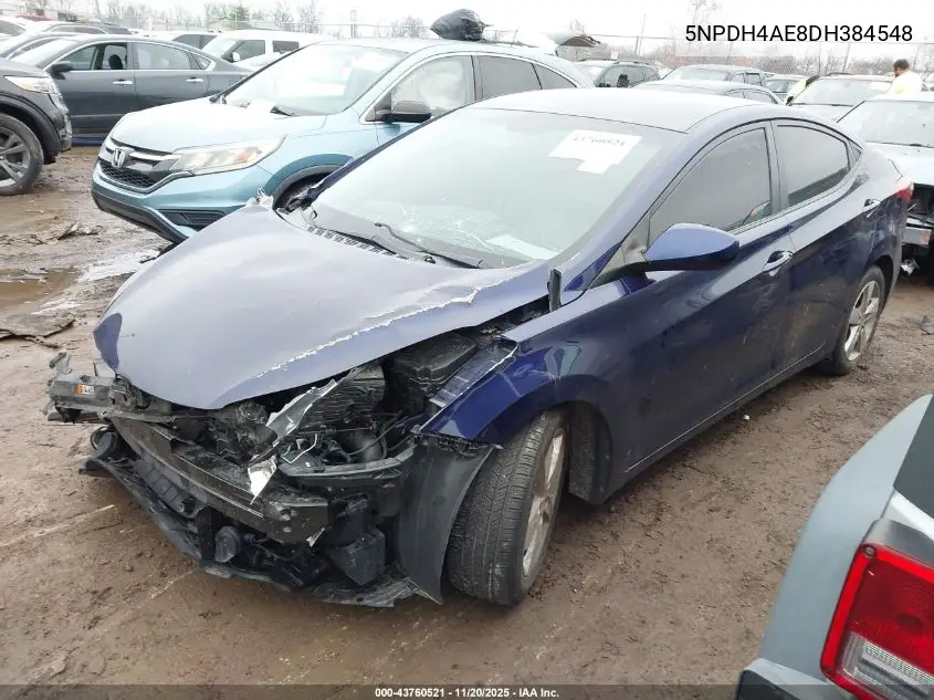 5NPDH4AE8DH384548 2013 Hyundai Elantra Gls
