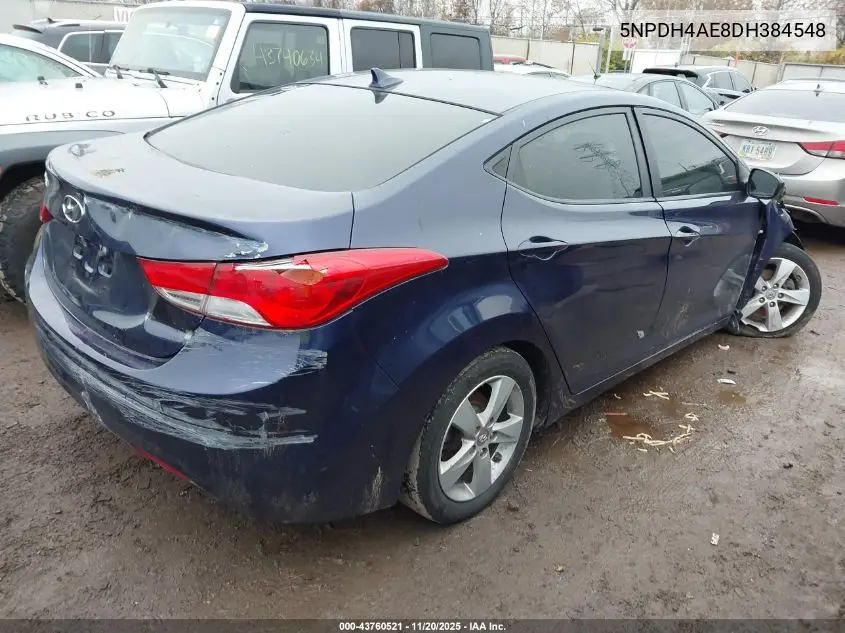 5NPDH4AE8DH384548 2013 Hyundai Elantra Gls
