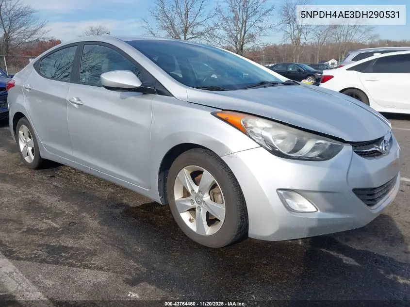 5NPDH4AE3DH290531 2013 Hyundai Elantra Gls