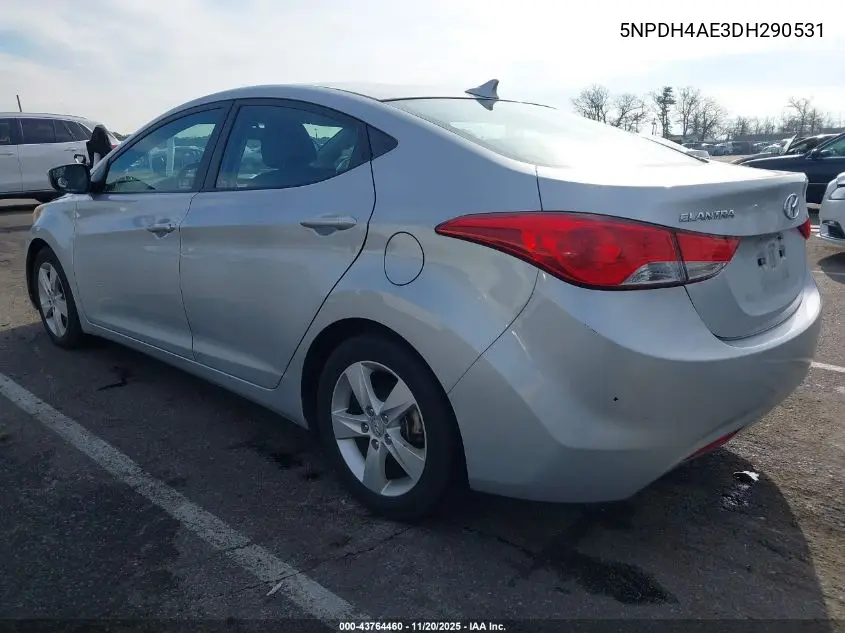 5NPDH4AE3DH290531 2013 Hyundai Elantra Gls