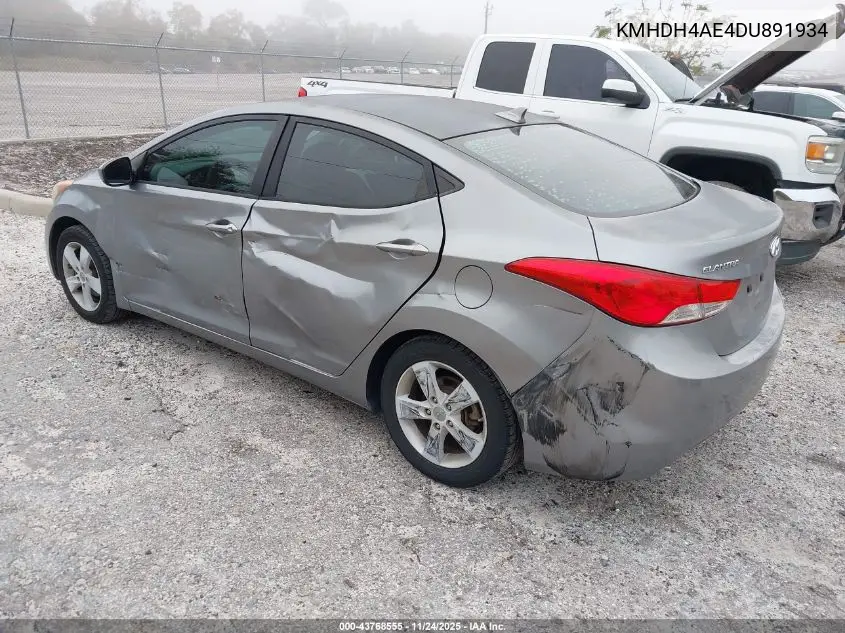 KMHDH4AE4DU891934 2013 Hyundai Elantra Gls