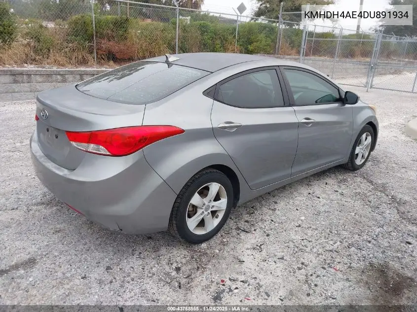 KMHDH4AE4DU891934 2013 Hyundai Elantra Gls