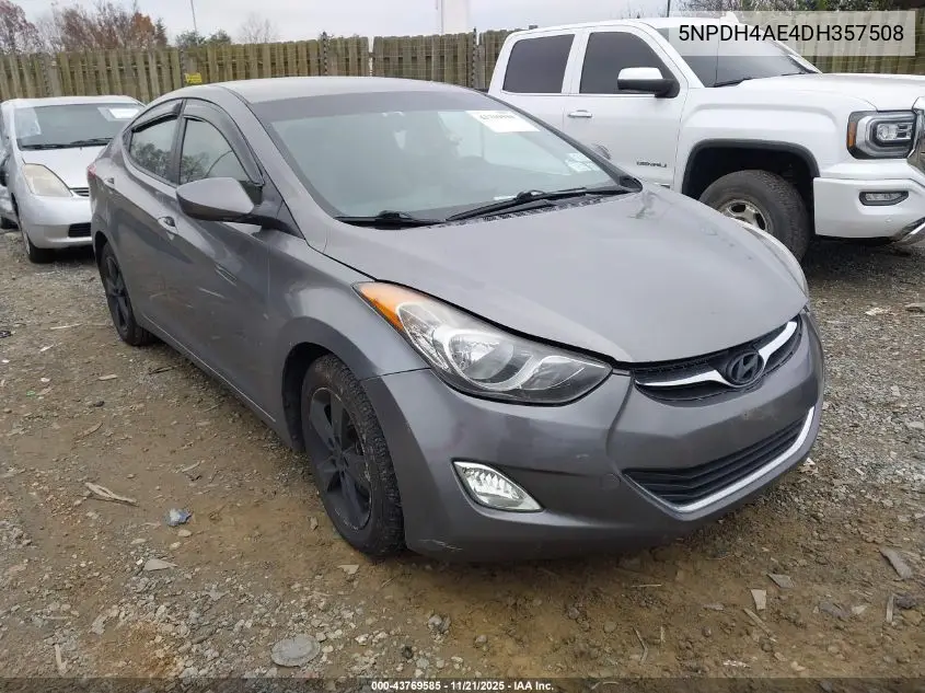 5NPDH4AE4DH357508 2013 Hyundai Elantra Gls