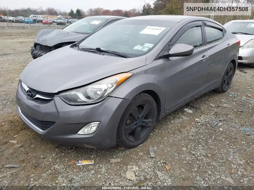 5NPDH4AE4DH357508 2013 Hyundai Elantra Gls