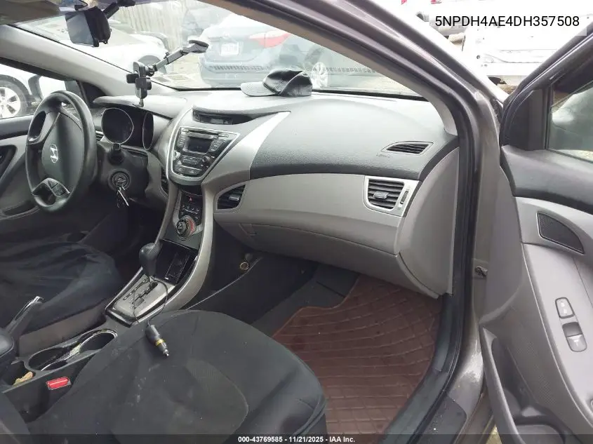 5NPDH4AE4DH357508 2013 Hyundai Elantra Gls
