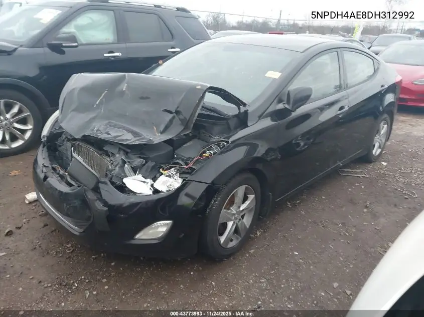 5NPDH4AE8DH312992 2013 Hyundai Elantra Gls