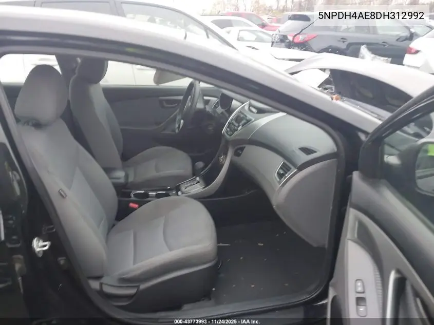 5NPDH4AE8DH312992 2013 Hyundai Elantra Gls