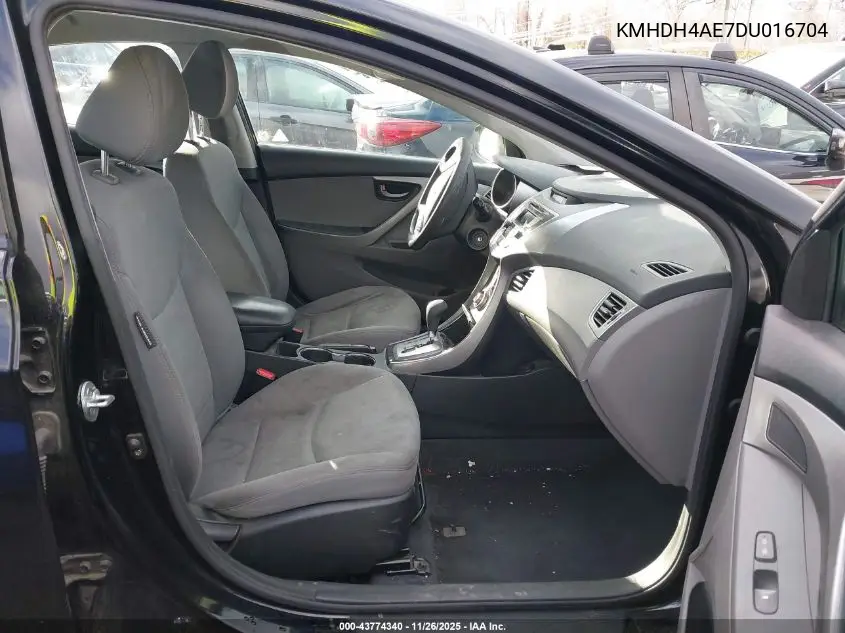 KMHDH4AE7DU016704 2013 Hyundai Elantra Gls