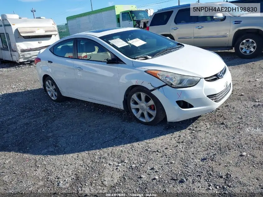 5NPDH4AE2DH198830 2013 Hyundai Elantra Limited