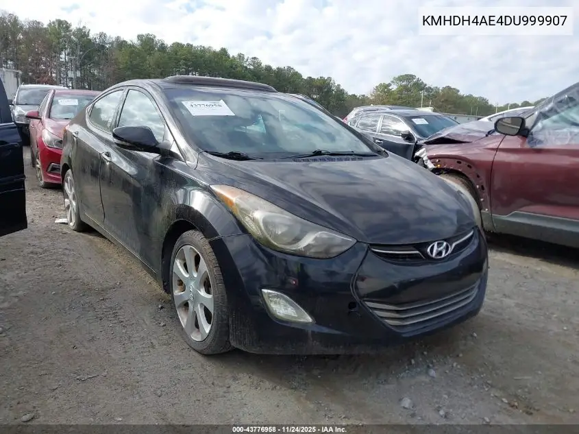 KMHDH4AE4DU999907 2013 Hyundai Elantra Limited