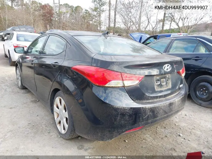 KMHDH4AE4DU999907 2013 Hyundai Elantra Limited