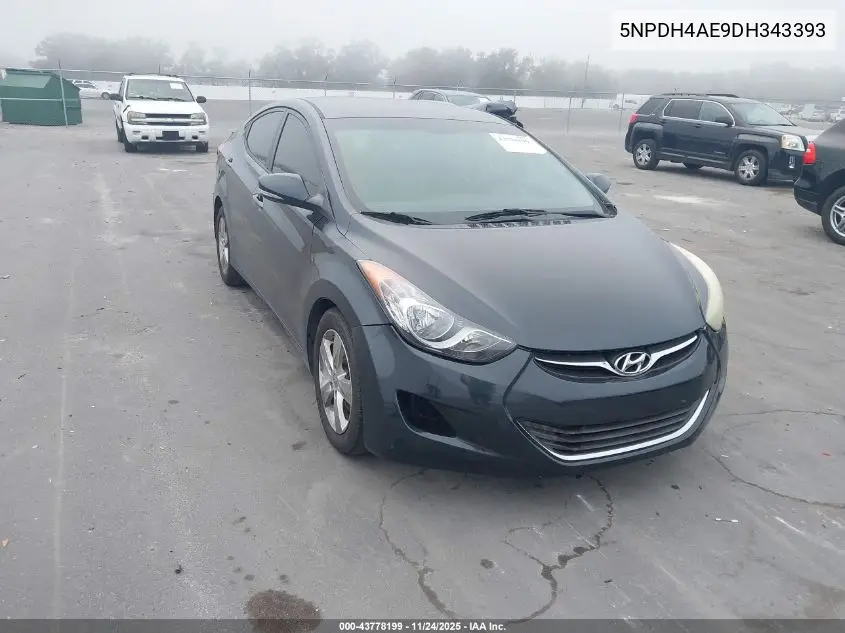 5NPDH4AE9DH343393 2013 Hyundai Elantra Gls