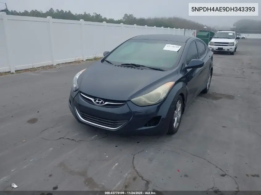 5NPDH4AE9DH343393 2013 Hyundai Elantra Gls