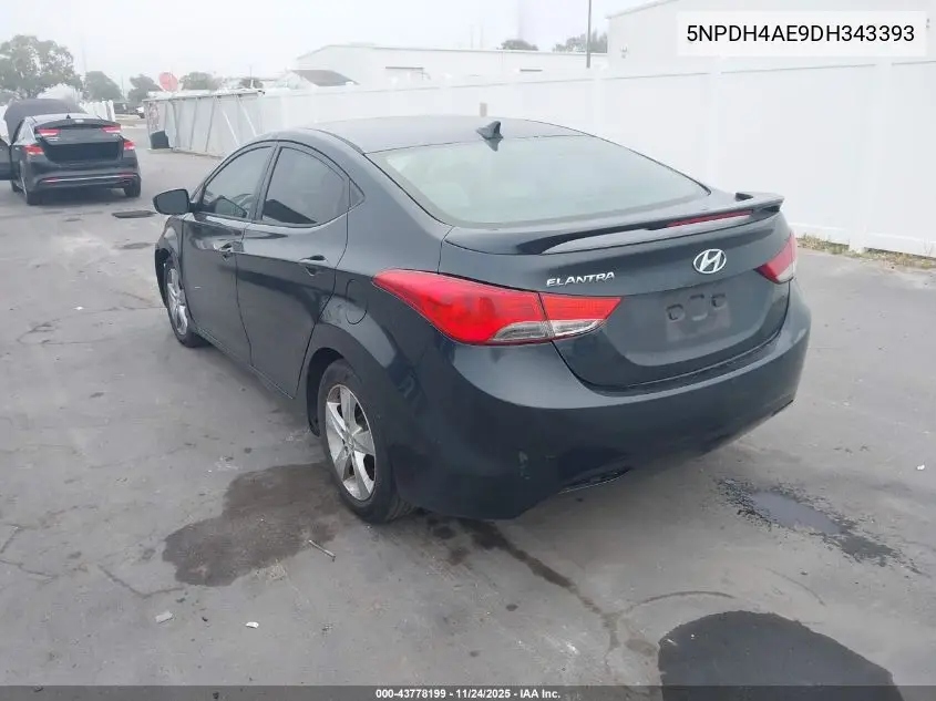 5NPDH4AE9DH343393 2013 Hyundai Elantra Gls
