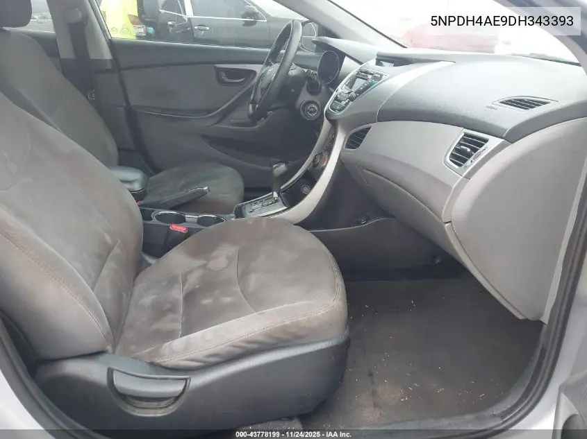 5NPDH4AE9DH343393 2013 Hyundai Elantra Gls