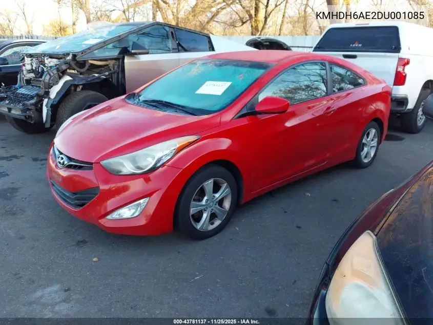 KMHDH6AE2DU001085 2013 Hyundai Elantra Gs