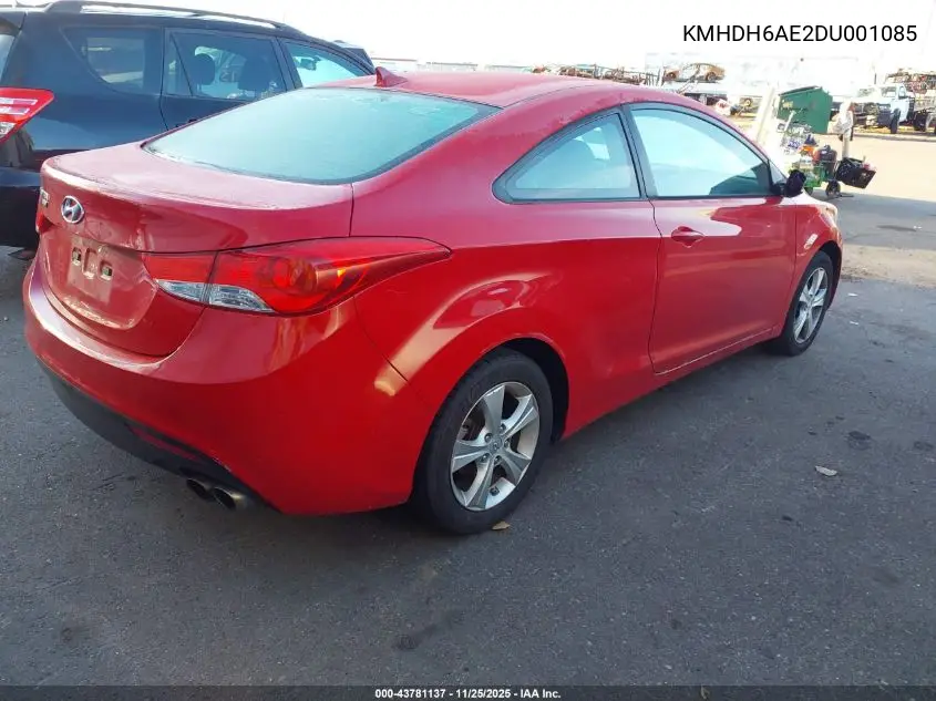 KMHDH6AE2DU001085 2013 Hyundai Elantra Gs