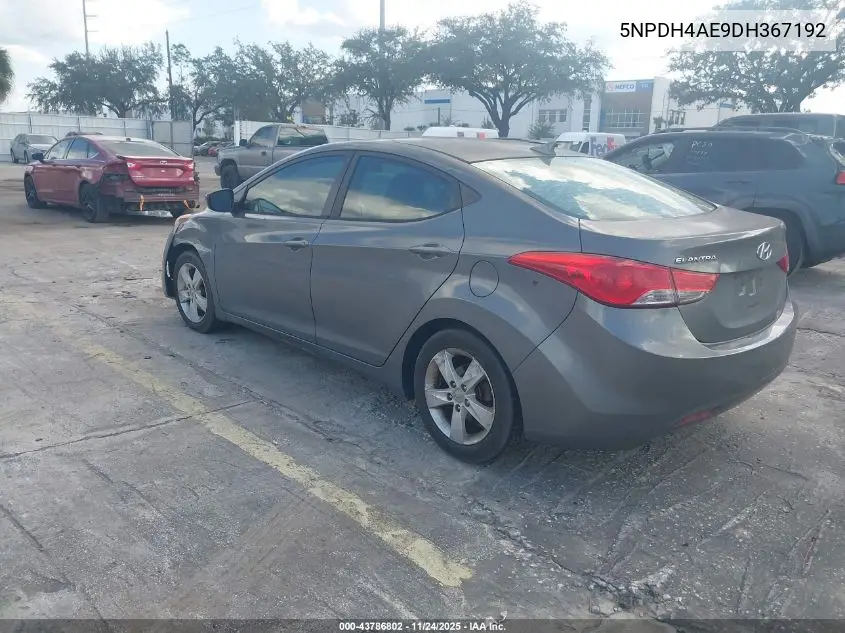 5NPDH4AE9DH367192 2013 Hyundai Elantra Gls