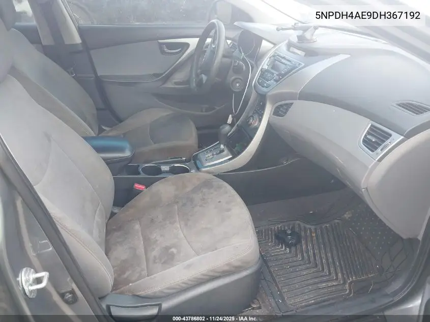 5NPDH4AE9DH367192 2013 Hyundai Elantra Gls