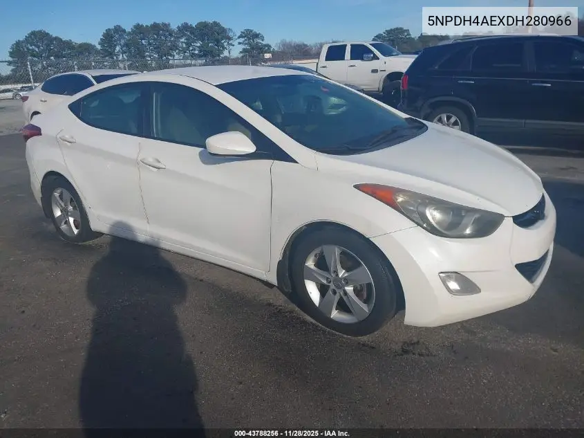 5NPDH4AEXDH280966 2013 Hyundai Elantra Gls