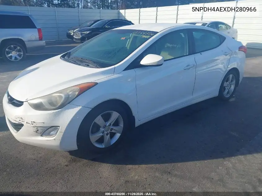 5NPDH4AEXDH280966 2013 Hyundai Elantra Gls