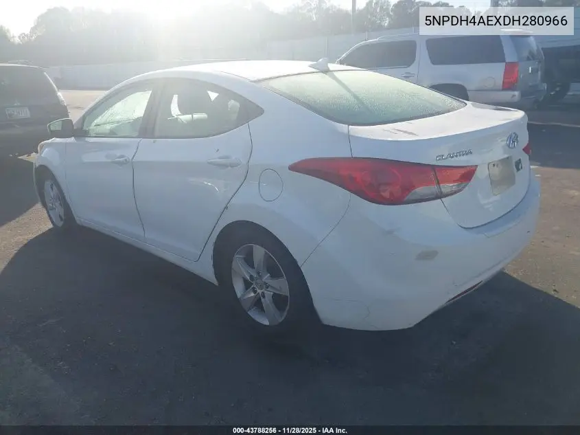 5NPDH4AEXDH280966 2013 Hyundai Elantra Gls