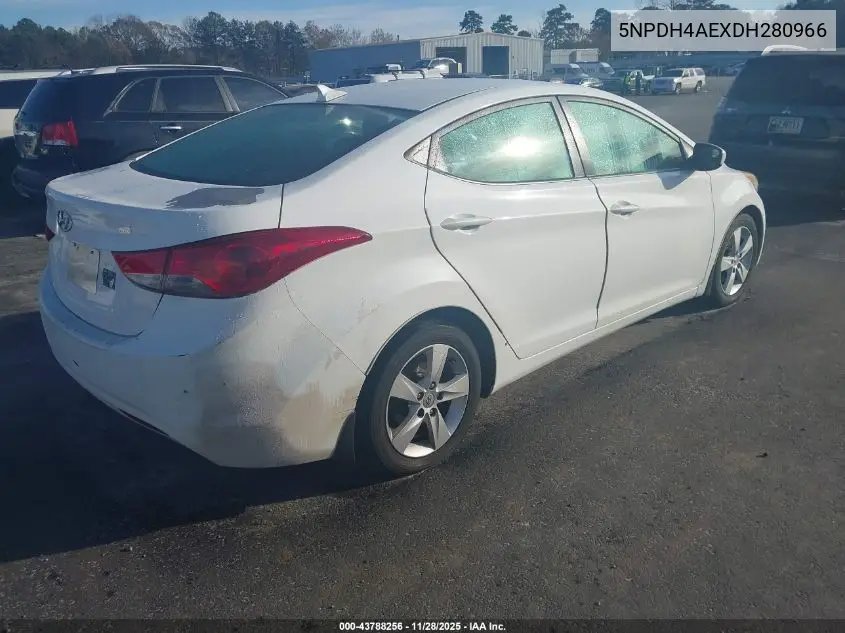 5NPDH4AEXDH280966 2013 Hyundai Elantra Gls
