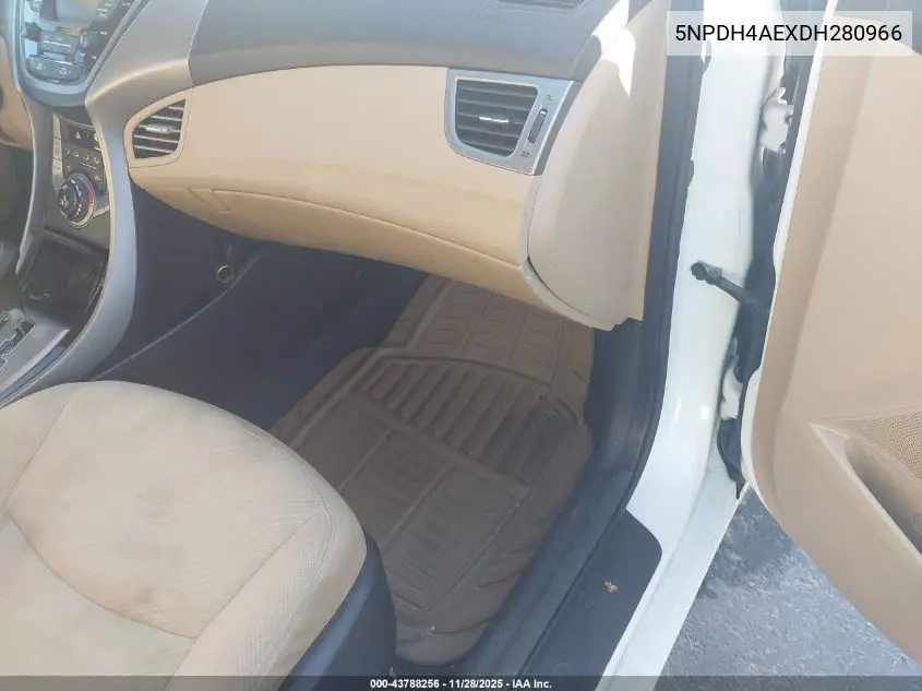 5NPDH4AEXDH280966 2013 Hyundai Elantra Gls