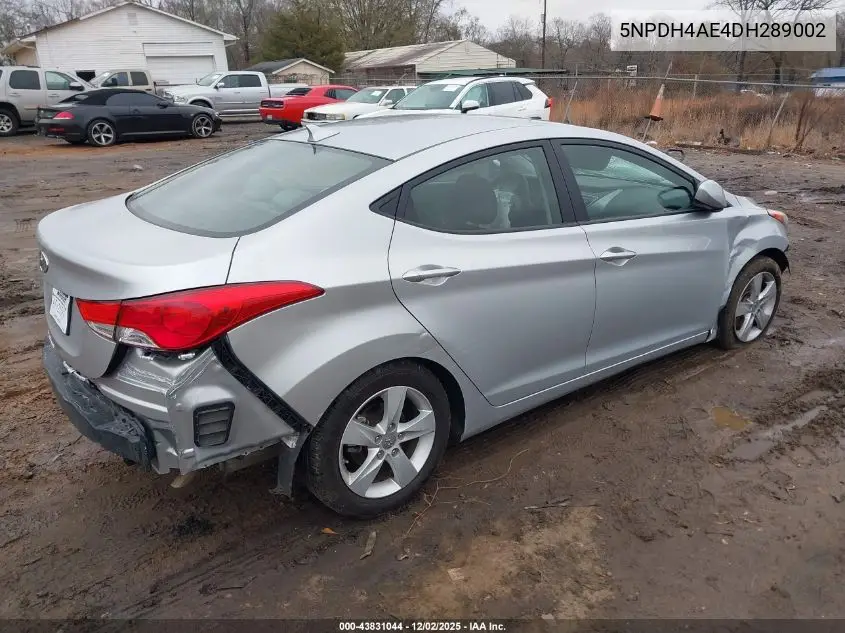 5NPDH4AE4DH289002 2013 Hyundai Elantra Gls