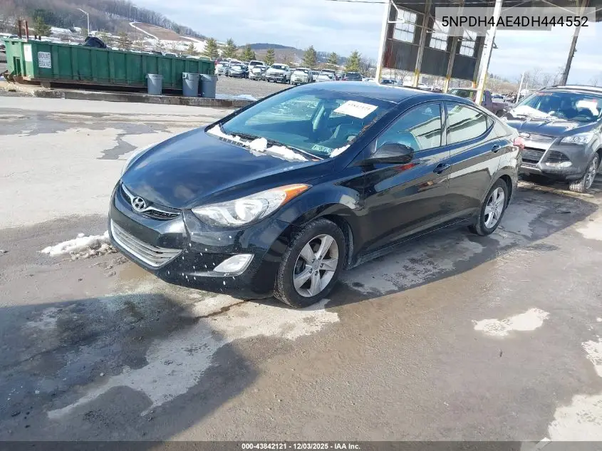5NPDH4AE4DH444552 2013 Hyundai Elantra Gls