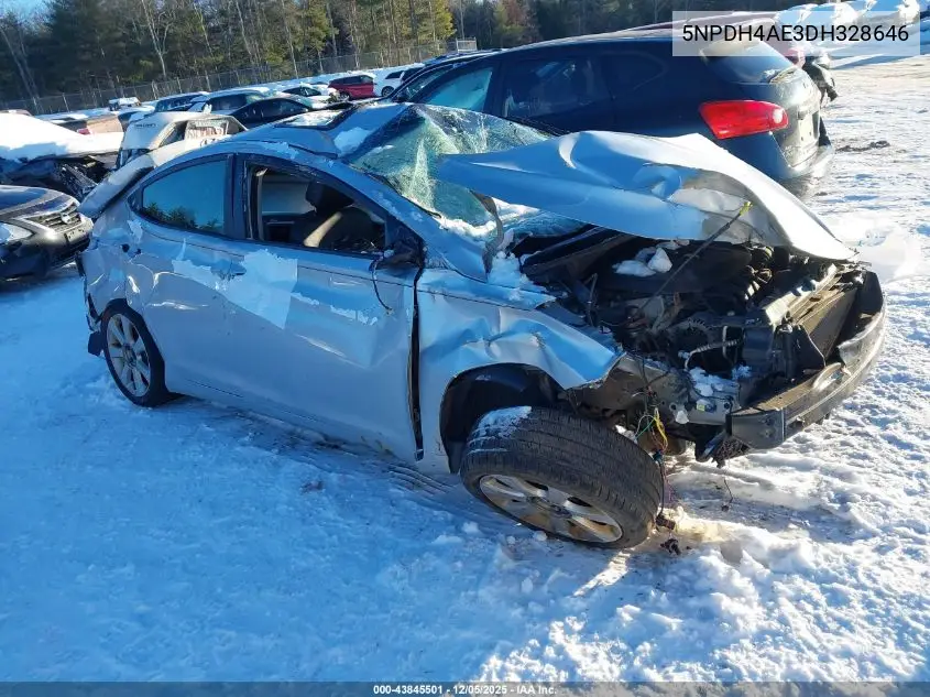 5NPDH4AE3DH328646 2013 Hyundai Elantra Limited