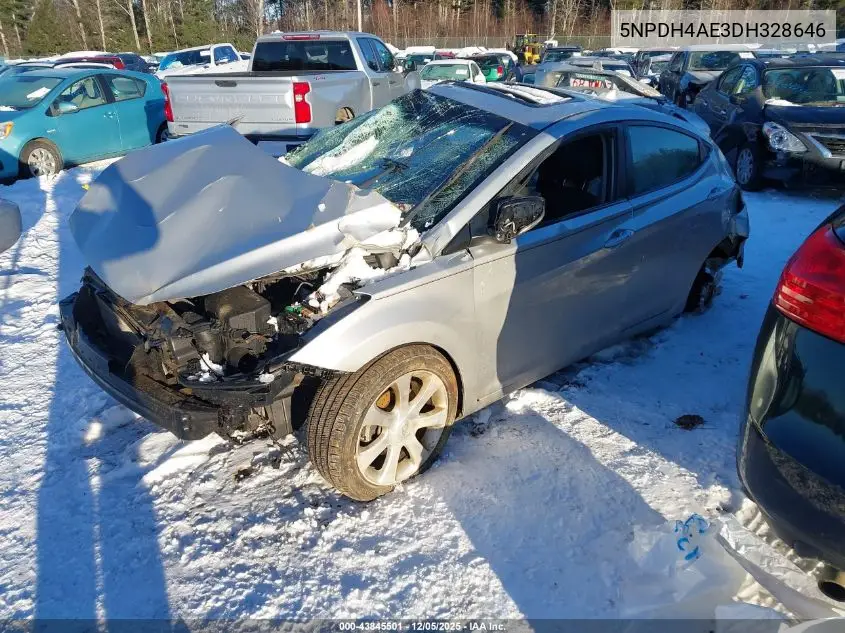 5NPDH4AE3DH328646 2013 Hyundai Elantra Limited