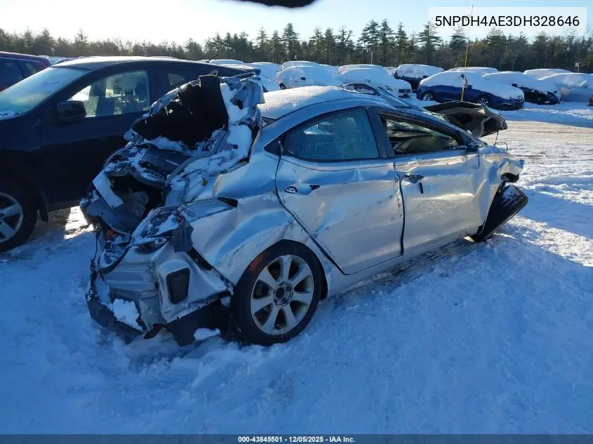 5NPDH4AE3DH328646 2013 Hyundai Elantra Limited